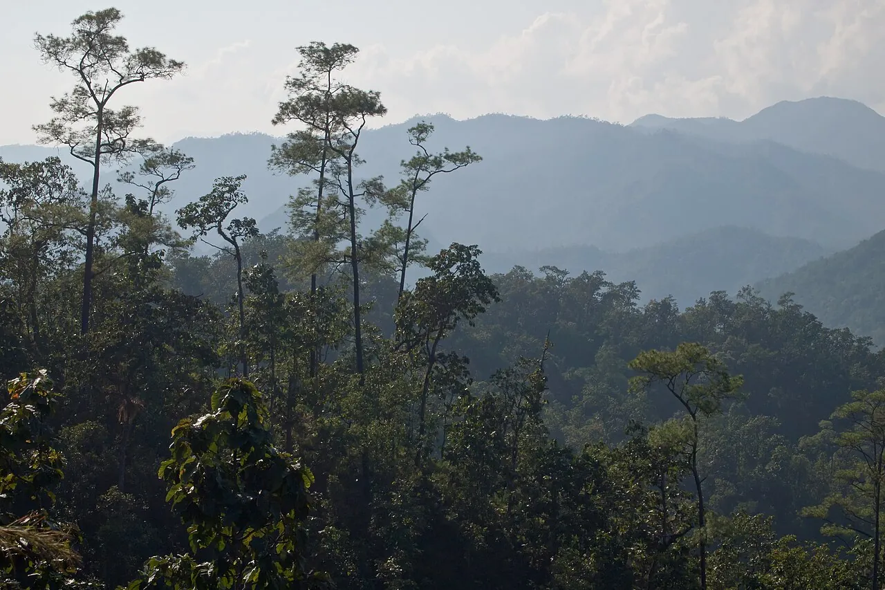 Hills in Mae Hong Son province