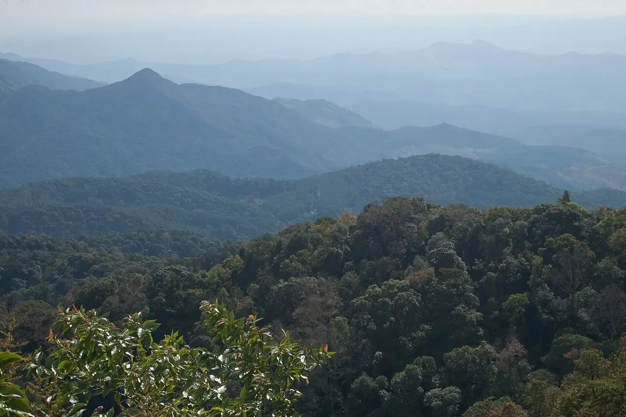 Mountain landscape in Doi Inthanon National Park